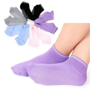 4 Pairs Non Slip Sock Women Ladies Yoga Socks