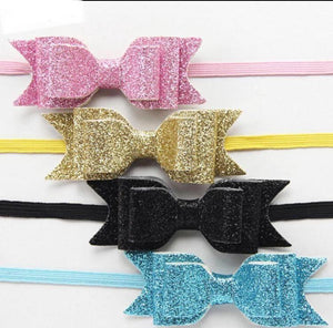5pcs Ballet Glitters Small Ribbon Hair Tie Babies Girls