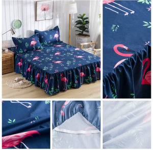 Waterproof Ballerina Flamingle Bedsheet