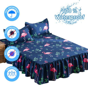 Waterproof Ballerina Flamingle Bedsheet