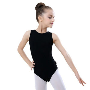 Girl Kids Ballet Leotard Black Pink Bodysuit Romper