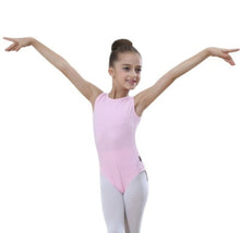 Load image into Gallery viewer, Girl Kids Ballet Leotard Black Pink Bodysuit Romper