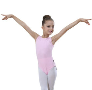 Girl Kids Ballet Leotard Black Pink Bodysuit Romper