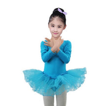 Load image into Gallery viewer, Long Sleeve Ballet Gymanstics Dress Tutu leotard