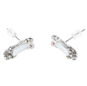 Ballet Lovely Earrings Cute Ballet Shoes Bowknot Earrings Stud