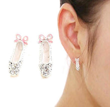 Load image into Gallery viewer, Ballet Lovely Earrings Cute Ballet Shoes Bowknot Earrings Stud