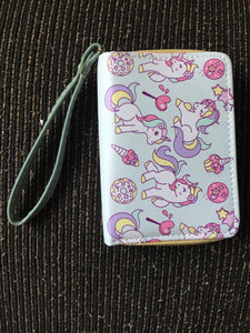 Ballet Flamingo Unicorn Leather Fashion Cute Wallet Tote (Medium) Wallet