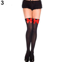 Load image into Gallery viewer, Women&#39;s High Stocking Lace Bow Thigh Over The Knee Sexy Socks