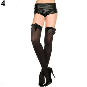 Women's High Stocking Lace Bow Thigh Over The Knee Sexy Socks