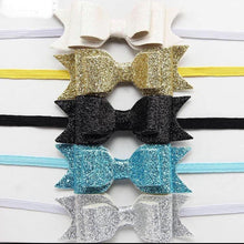 Load image into Gallery viewer, 5pcs Ballet Glitters Small Ribbon Hair Tie Babies Girls