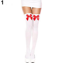 Load image into Gallery viewer, Women&#39;s High Stocking Lace Bow Thigh Over The Knee Sexy Socks