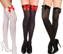 Load image into Gallery viewer, Women&#39;s High Stocking Lace Bow Thigh Over The Knee Sexy Socks