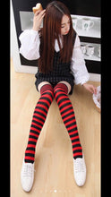 Load image into Gallery viewer, Kids Adult Stripe Knee high Socks Cosplay Costume Socks