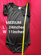 Load image into Gallery viewer, Short Sleeve Ballet Leotard Teens Adult Ladiew Black Leotards