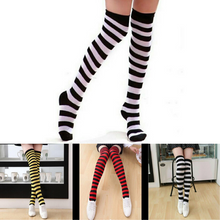 Load image into Gallery viewer, Kids Adult Stripe Knee high Socks Cosplay Costume Socks