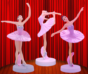 3pcs Ballerina Girls Ballet Cake Topper