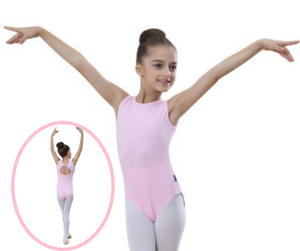 Girl Kids Ballet Leotard Black Pink Bodysuit Romper