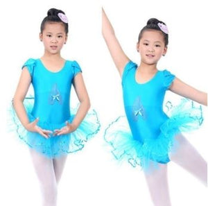 Kids Princess Ballerina Gymnastics Dance Girl Dress Ballet Tutu Leotard